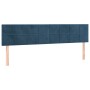 Box spring bed with dark blue velvet mattress 200x200 cm by vidaXL, Beds and slatted bases - Ref: Foro24-3127515, Price: 589,...