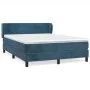 Boxspringbett mit dunkelblauer Samtmatratze 140x200 cm von vidaXL, Betten und Lattenroste - Ref: Foro24-3127377, Preis: 431,4...