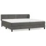 Box spring bed with dark gray velvet mattress 200x200 cm by vidaXL, Beds and slatted bases - Ref: Foro24-3127452, Price: 538,...