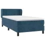 Box spring bed with dark blue velvet mattress 90x190 cm by vidaXL, Beds and slatted bases - Ref: Foro24-3127347, Price: 304,4...
