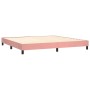 Box spring bed with pink velvet mattress 200x200 cm by vidaXL, Beds and slatted bases - Ref: Foro24-3127696, Price: 579,17 €,...