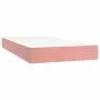 Box spring bed with pink velvet mattress 200x200 cm by vidaXL, Beds and slatted bases - Ref: Foro24-3127696, Price: 560,36 €,...