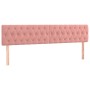 Box spring bed with pink velvet mattress 200x200 cm by vidaXL, Beds and slatted bases - Ref: Foro24-3127696, Price: 579,17 €,...