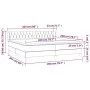 Box spring bed with pink velvet mattress 200x200 cm by vidaXL, Beds and slatted bases - Ref: Foro24-3127696, Price: 560,36 €,...