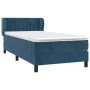 Box spring bed with dark blue velvet mattress 80x200 cm by vidaXL, Beds and slatted bases - Ref: Foro24-3127581, Price: 264,3...