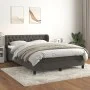 Cama box spring con colchón terciopelo gris oscuro 140x200 cm de vidaXL, Camas y somieres - Ref: Foro24-3127674, Precio: 450,...