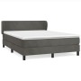 Boxspringbett mit dunkelgrauer Samtmatratze 140x190 cm von vidaXL, Betten und Lattenroste - Ref: Foro24-3127368, Preis: 440,9...