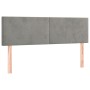 Box spring bed with light gray velvet mattress 140x190 cm by vidaXL, Beds and slatted bases - Ref: Foro24-3127367, Price: 465...