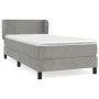 Box spring bed with light gray velvet mattress 80x200 cm by vidaXL, Beds and slatted bases - Ref: Foro24-3127337, Price: 279,...