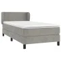 Box spring bed with light gray velvet mattress 80x200 cm by vidaXL, Beds and slatted bases - Ref: Foro24-3127337, Price: 279,...