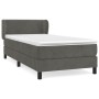 Boxspringbett mit dunkelgrauer Samtmatratze 90x190 cm von vidaXL, Betten und Lattenroste - Ref: Foro24-3127404, Preis: 297,13...