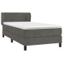 Boxspringbett mit dunkelgrauer Samtmatratze 90x190 cm von vidaXL, Betten und Lattenroste - Ref: Foro24-3127404, Preis: 297,13...