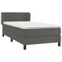 Boxspringbett mit dunkelgrauer Samtmatratze 90x190 cm von vidaXL, Betten und Lattenroste - Ref: Foro24-3127404, Preis: 277,38...