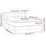 Box spring bed with dark blue velvet mattress 140x190 cm by vidaXL, Beds and slatted bases - Ref: Foro24-3127491, Price: 433,...