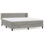 Box spring bed with light gray velvet mattress 180x200 cm by vidaXL, Beds and slatted bases - Ref: Foro24-3127385, Price: 519...