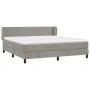 Box spring bed with light gray velvet mattress 180x200 cm by vidaXL, Beds and slatted bases - Ref: Foro24-3127385, Price: 519...