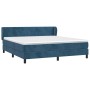 Cama box spring con colchón terciopelo azul oscuro 180x200 cm de vidaXL, Camas y somieres - Ref: Foro24-3127389, Precio: 554,...