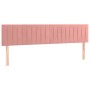 Box spring bed with pink velvet mattress 160x200 cm by vidaXL, Beds and slatted bases - Ref: Foro24-3127624, Price: 460,18 €,...