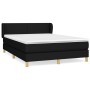 Box spring bed with black fabric mattress 140x200 cm by vidaXL, Beds and slatted bases - Ref: Foro24-3126647, Price: 465,16 €...
