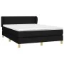 Box spring bed with black fabric mattress 140x200 cm by vidaXL, Beds and slatted bases - Ref: Foro24-3126647, Price: 456,23 €...