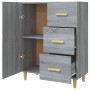 Sonoma-graues Sideboard aus Holzwerkstoff, 69,5 x 34 x 90 cm von vidaXL, Sideboards - Ref: Foro24-817352, Preis: 77,97 €, Rab...