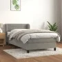 Box spring bed with light gray velvet mattress 80x200 cm by vidaXL, Beds and slatted bases - Ref: Foro24-3127517, Price: 293,...