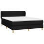 Box spring bed with black fabric mattress 140x190 cm by vidaXL, Beds and slatted bases - Ref: Foro24-3126879, Price: 482,38 €...