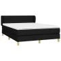 Cama box spring con colchón tela negro 140x190 cm de vidaXL, Camas y somieres - Ref: Foro24-3126879, Precio: 461,45 €, Descue...