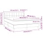 Box spring bed with dark blue velvet mattress 140x200 cm by vidaXL, Beds and slatted bases - Ref: Foro24-3127497, Price: 445,...