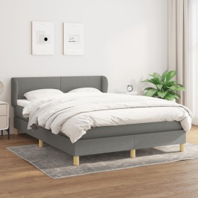 Boxspringbett mit dunkelgrauer Stoffmatratze 140x190 cm von vidaXL, Betten und Lattenroste - Ref: Foro24-3126638, Preis: 501,...