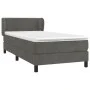 Box spring bed with dark gray velvet mattress 80x200 cm by vidaXL, Beds and slatted bases - Ref: Foro24-3127398, Price: 285,2...