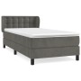 Boxspringbett mit dunkelgrauer Samtmatratze 90x190 cm von vidaXL, Betten und Lattenroste - Ref: Foro24-3127704, Preis: 314,26...