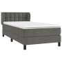 Boxspringbett mit dunkelgrauer Samtmatratze 90x190 cm von vidaXL, Betten und Lattenroste - Ref: Foro24-3127704, Preis: 314,26...
