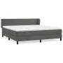 Boxspringbett mit dunkelgrauer Samtmatratze 180x200 cm von vidaXL, Betten und Lattenroste - Ref: Foro24-3127386, Preis: 510,0...