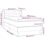 Box spring bed with black velvet mattress 80x200 cm by vidaXL, Beds and slatted bases - Ref: Foro24-3127519, Price: 278,93 €,...