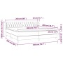 Box spring bed with black velvet mattress 200x200 cm by vidaXL, Beds and slatted bases - Ref: Foro24-3127693, Price: 589,34 €...