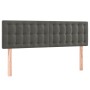 Box spring bed with dark gray velvet mattress 140x190 cm by vidaXL, Beds and slatted bases - Ref: Foro24-3127728, Price: 437,...