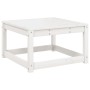 Juego de muebles de jardín 7 pzas madera maciza de pino blanco