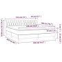 Box spring bed with dark gray velvet mattress 180x200 cm by vidaXL, Beds and slatted bases - Ref: Foro24-3127686, Price: 517,...