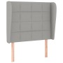 Box spring bed with light gray fabric mattress 90x200 cm by vidaXL, Beds and slatted bases - Ref: Foro24-3127933, Price: 367,...