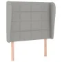 Box spring bed with light gray fabric mattress 90x200 cm by vidaXL, Beds and slatted bases - Ref: Foro24-3127933, Price: 336,...