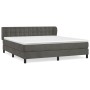 Boxspringbett mit dunkelgrauer Samtmatratze 180x200 cm von vidaXL, Betten und Lattenroste - Ref: Foro24-3127746, Preis: 530,0...