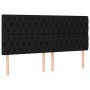 Box spring bed with black fabric mattress 200x200 cm by vidaXL, Beds and slatted bases - Ref: Foro24-3128231, Price: 759,40 €...