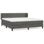 Boxspringbett mit dunkelgrauer Samtmatratze 160x200 cm von vidaXL, Betten und Lattenroste - Ref: Foro24-3127380, Preis: 485,0...