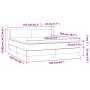 Boxspringbett mit dunkelgrauer Samtmatratze 160x200 cm von vidaXL, Betten und Lattenroste - Ref: Foro24-3127380, Preis: 493,2...