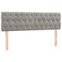 Boxspringbett mit hellgrauer Samtmatratze 160x200 cm von vidaXL, Betten und Lattenroste - Ref: Foro24-3127679, Preis: 501,12 ...
