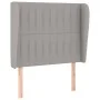 Box spring bed with light gray fabric mattress 90x200 cm by vidaXL, Beds and slatted bases - Ref: Foro24-3128093, Price: 337,...