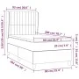 Box spring bed with light gray fabric mattress 90x200 cm by vidaXL, Beds and slatted bases - Ref: Foro24-3128093, Price: 337,...