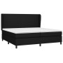 Box spring bed with black fabric mattress 200x200 cm by vidaXL, Beds and slatted bases - Ref: Foro24-3127831, Price: 654,11 €...