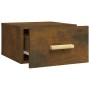 Wand-Nachttische, 2 Stück, Farbe Eiche geräuchert, 35 x 35 x 20 cm von vidaXL, Nachttische - Ref: Foro24-817574, Preis: 40,83...